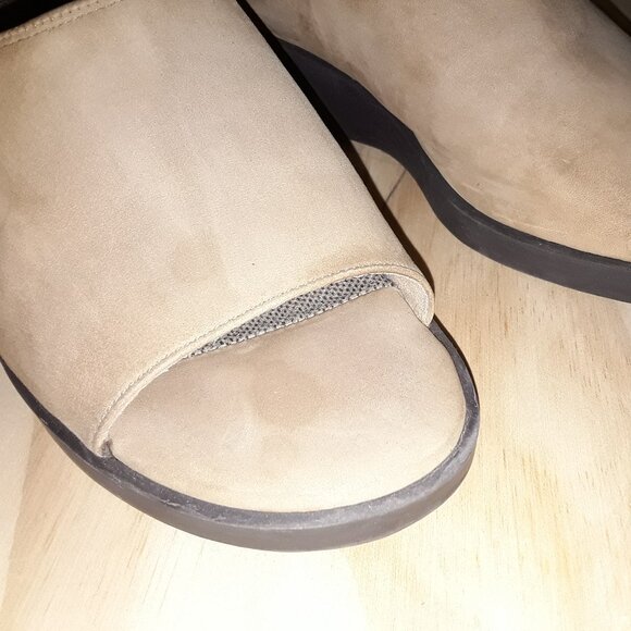 Easy Spirit open toe mules | suede leather upper | womens | Size 7 M - Picture 5 of 14